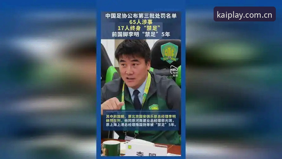 中国足协第三批禁足名单全面评测：65人受罚背后的行业震荡深度分析